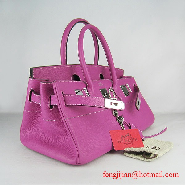 Hermes Birkin 42cm Togo Leather Bag 6109 Peachblow silver padlock Hermes Birkin 42cm Togo Leather Bag 6109 Peachblow silver padlock